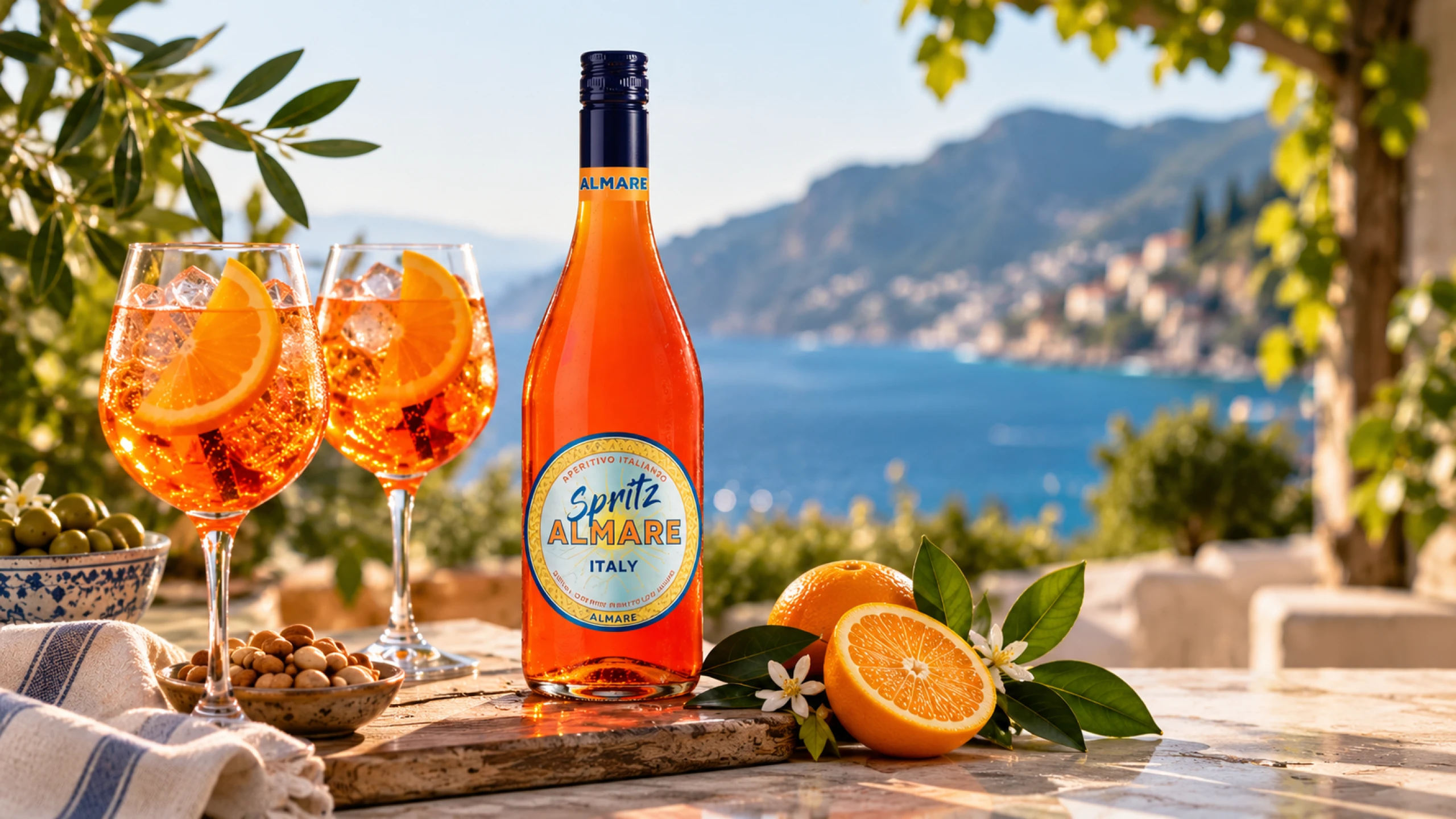 Spritz Almare met spritzcocktails aan de Italiaanse kust